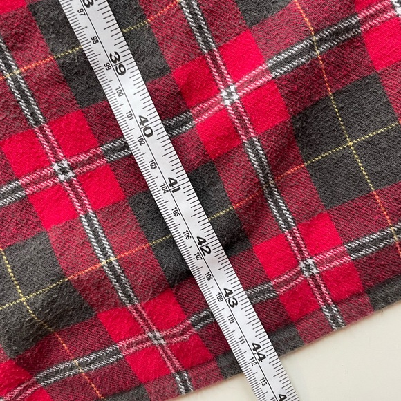 Adonna Red Plaid Long Flannel Nightgown - Picture 6 of 7
